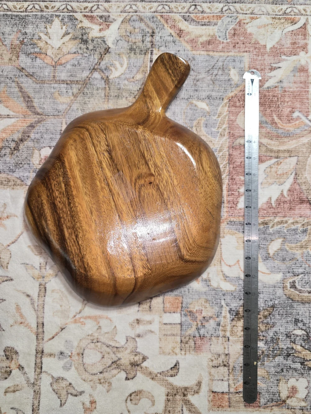 Hand-Carved Monkey Pod Wooden Serving Dish